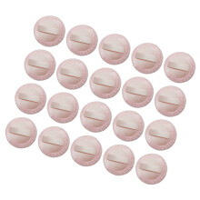 60Pcs Soft Velvet Makeup Pink Loose Powder Applicator