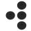 4Pcs Seamless Rotation Black Plastic Turntable Stand for Home Dining 7