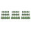 72Pcs Realistic Plastic Miniature Trees for Model Railway Decor Green 8
