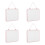 4Pcs Magnetic Pink Mini Whiteboards with Removable Hanging Rope 9