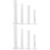 8Pcs Transparent Plastic Test Tubes Measuring Cylinders for Science 4