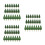 72Pcs Realistic Plastic Miniature Trees for Model Railway Decor Green 6