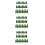 72Pcs Realistic Plastic Miniature Trees for Model Railway Decor Green 7