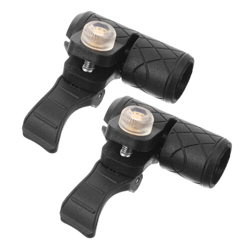 5Sets Wandelstok Lock Clips Plastic Zwart Vergrendelingen 1