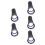 5pcs Hand Held Egg Lamp Accessories Abs Quail 4
