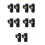 5Sets Wandelstok Lock Clips Plastic Zwart Vergrendelingen 7