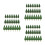 72Pcs Realistic Plastic Miniature Trees for Model Railway Decor Green 5
