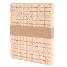 300Pcs Khaki Wood Craft Sticks Durable DIY Popsicle Sticks for Kids