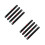 8Pcs Compact Black Soccer Score Counters for Interactive Table Games 8