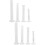 8Pcs Transparent Plastic Test Tubes Measuring Cylinders for Science 6