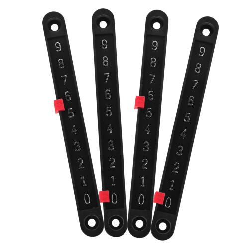 8Pcs Compact Black Soccer Score Counters for Interactive Table Games 1