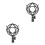 2Pcs Durable Black Metal Mic Suspension Shockproof Mount 9