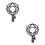 2Pcs Durable Black Metal Mic Suspension Shockproof Mount 4
