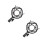 2Pcs Durable Black Metal Mic Suspension Shockproof Mount 3