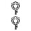 2Pcs Durable Black Metal Mic Suspension Shockproof Mount 7
