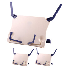 3Pcs Lightweight Foldable Music Stand Portable White Plastic Holder