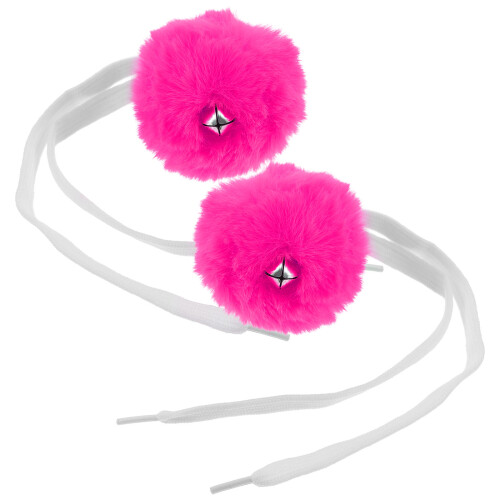 10Pcs Durable Artificial Wool Roller Skate Pom Poms with Bell for DIY