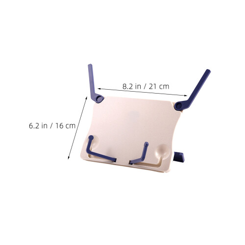 3Pcs Lightweight Foldable Music Stand Portable White Plastic Holder 2