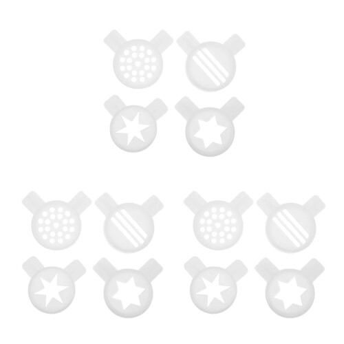 12Pcs Ice Cream Machine Replacement Nozzles White Plastic for Desserts 1