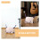 3Pcs Lightweight Foldable Music Stand Portable White Plastic Holder 8