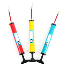 3Pcs Ball Inflator Red Hand Pump with Detachable Needle for Sports Use