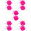 10Pcs Durable Artificial Wool Roller Skate Pom Poms with Bell for DIY 8