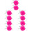 10Pcs Durable Artificial Wool Roller Skate Pom Poms with Bell for DIY 7