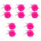 10Pcs Durable Artificial Wool Roller Skate Pom Poms with Bell for DIY 4