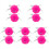 10Pcs Durable Artificial Wool Roller Skate Pom Poms with Bell for DIY 3