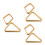 6Pcs Portable Solid Wood Pool Table Triangle Rack Beige for Billiards 7