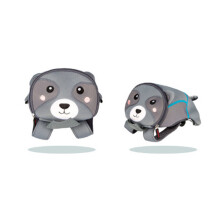 2Pcs Kids Cartoon Backpack with Leash Toddler School Bag Multicolor