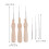 60pcs Set 3 Wooden Punch Hole Fine Needle 2
