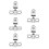 5Sets Rvs Pivot Deurscharnier Glasdeur Badkamer Robuust 6
