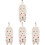 4Pcs White Ceramic Nail Brush Soaking Dappen Dish Set for Manicure 4