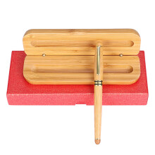 2St Duurzame Bamboo Vulpen Khaki Met Etui Voor Calligraphy En Kantoor
