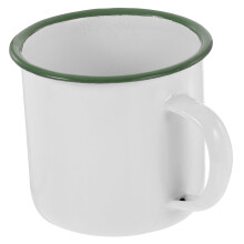 Enamel Mug Heat Resistant Vintage Design Chinese Traditional Tea Cup with AntiSlip Handle for Home and Office