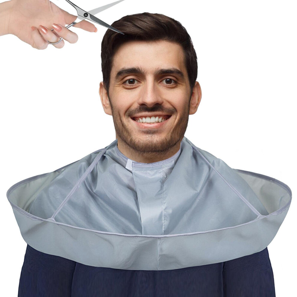 Hair Cutting Cape Waterproof Umbrella Design for Adults with Hair Catching and Foldable Storage