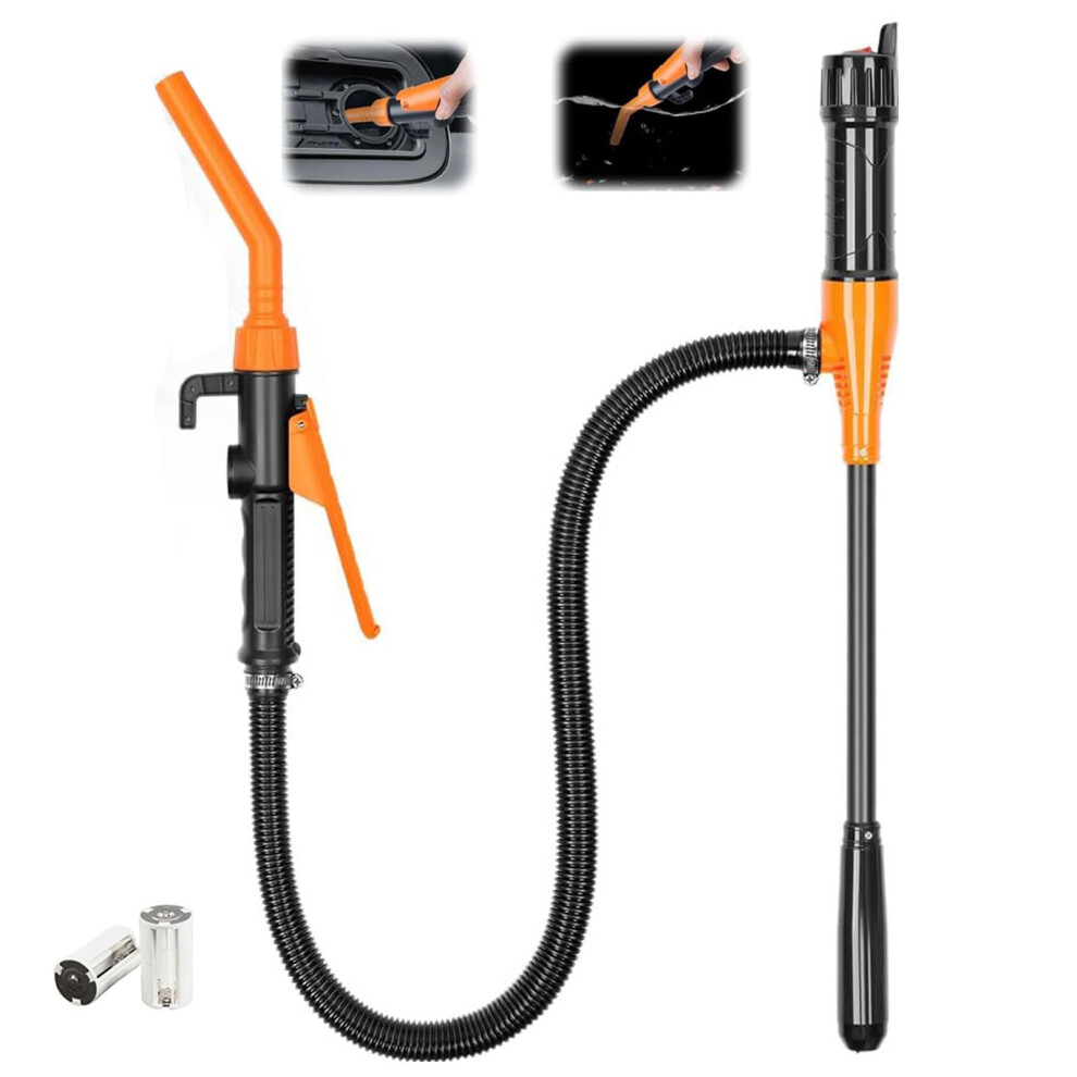 2025 Upgrade Portable Fuel Transfer Pump Battery Operated Gas Pump With Extra Long Hose For Gasoline Diesel Water 9455672838566