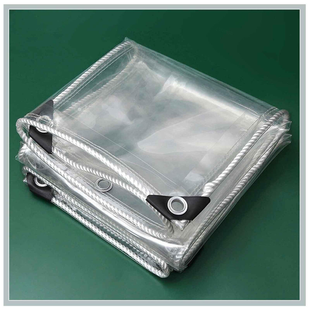 Clear Pvc Tarpaulin 2.2X2m Heavy Duty Waterproof Transparent Tarp Uv Resistant For Greenhouse 9070919949951