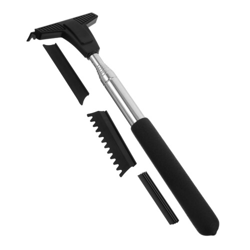 Retractable Car Side Mirror Wiper with Adjustable Handle for Windshield and Rearview Cleaning