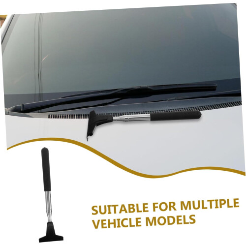 Retractable Car Side Mirror Wiper with Adjustable Handle for Windshield and Rearview Cleaning 1