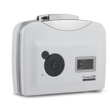 Cassette to MP3 Converter with USB Direct Conversion and Headphones for PC Playback