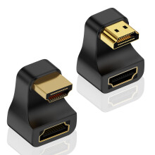 HDMI 2.1 Adapter 8K 60Hz 48Gbps U Shaped Male to Female 180 Up and Down Angle for PS5 HDTV Laptop