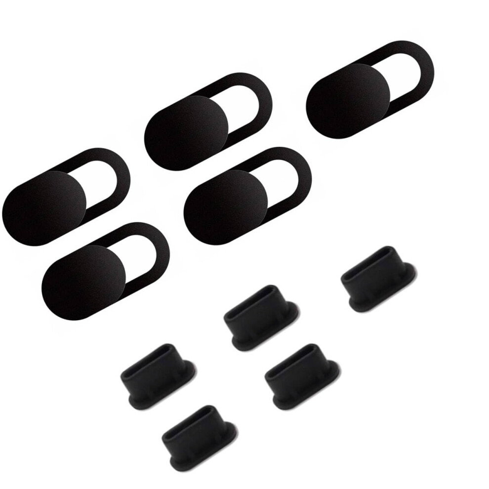 10 Pcs Ultra Thin Webcam Cover Slide With Type C Dust Plug For Laptop, Tablet, And Smartphone Privacy 9455672839280