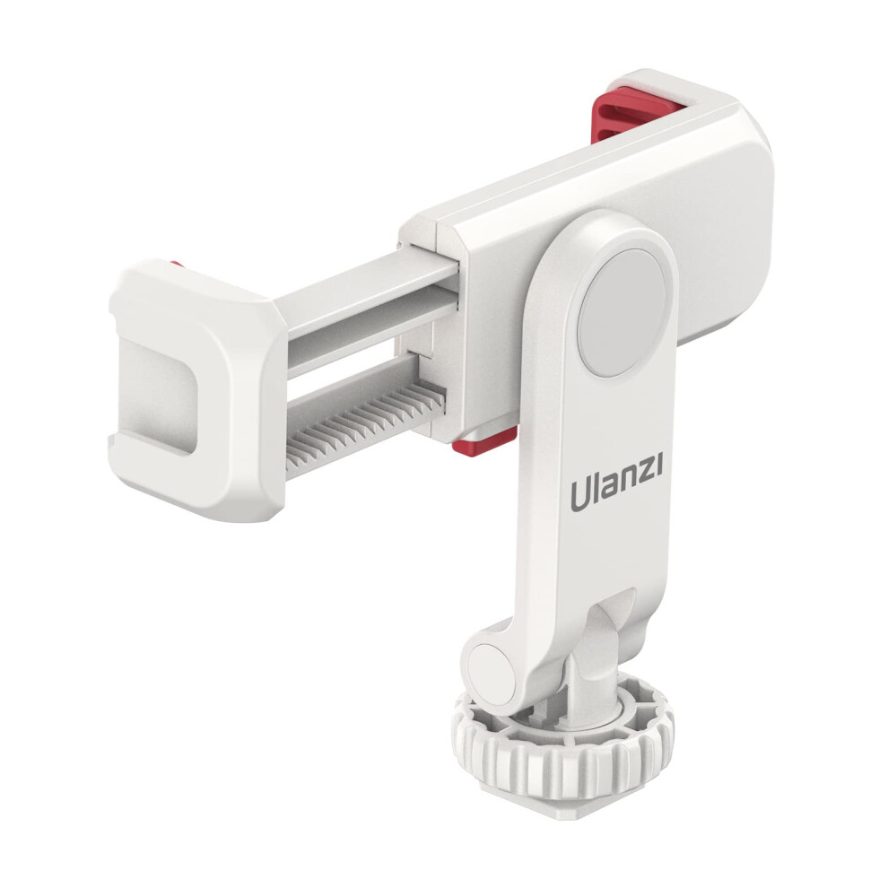 Phone Tripod Mount With Dual Cold Shoe And 360 Rotation For Iphone, Camera, Gimbal White 9053599166825