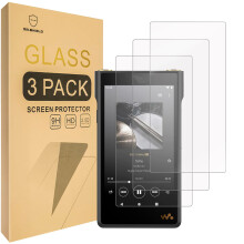 3 Pack Tempered Glass Screen Protector for Sony Walkman NWWM1AM2 NWWM1ZM2 9H EdgetoEdge Coverage