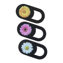 3pcs Flower Pattern Webcam Cover Slide for Laptop and Phone, Cute Camera Privacy Protector