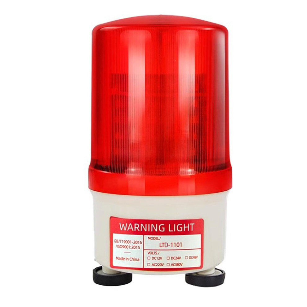 Emergency Strobe Rotating Beacon With Siren Magnetic Base For Vehicles Ac110v Light/Red 9053599167006