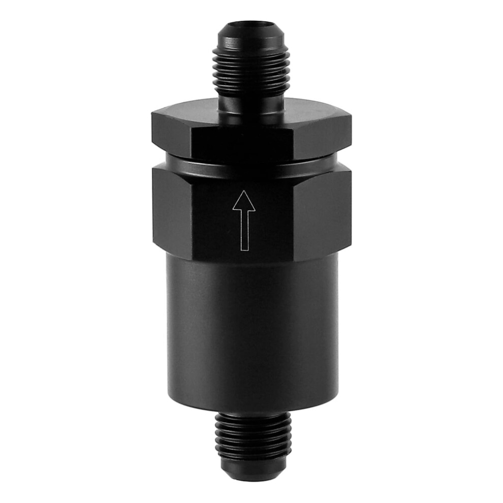 An6 Inline Billet Fuel Filter 30 Micron For Efi And Carb Systems Aluminum Racing Black 9070919974724