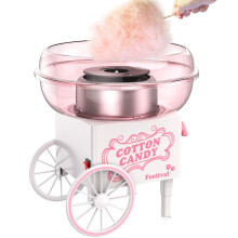 Cotton Candy Machine with Sugar Scoop, Vintage Pink Candy Floss Maker for Kids Parties and Home Use